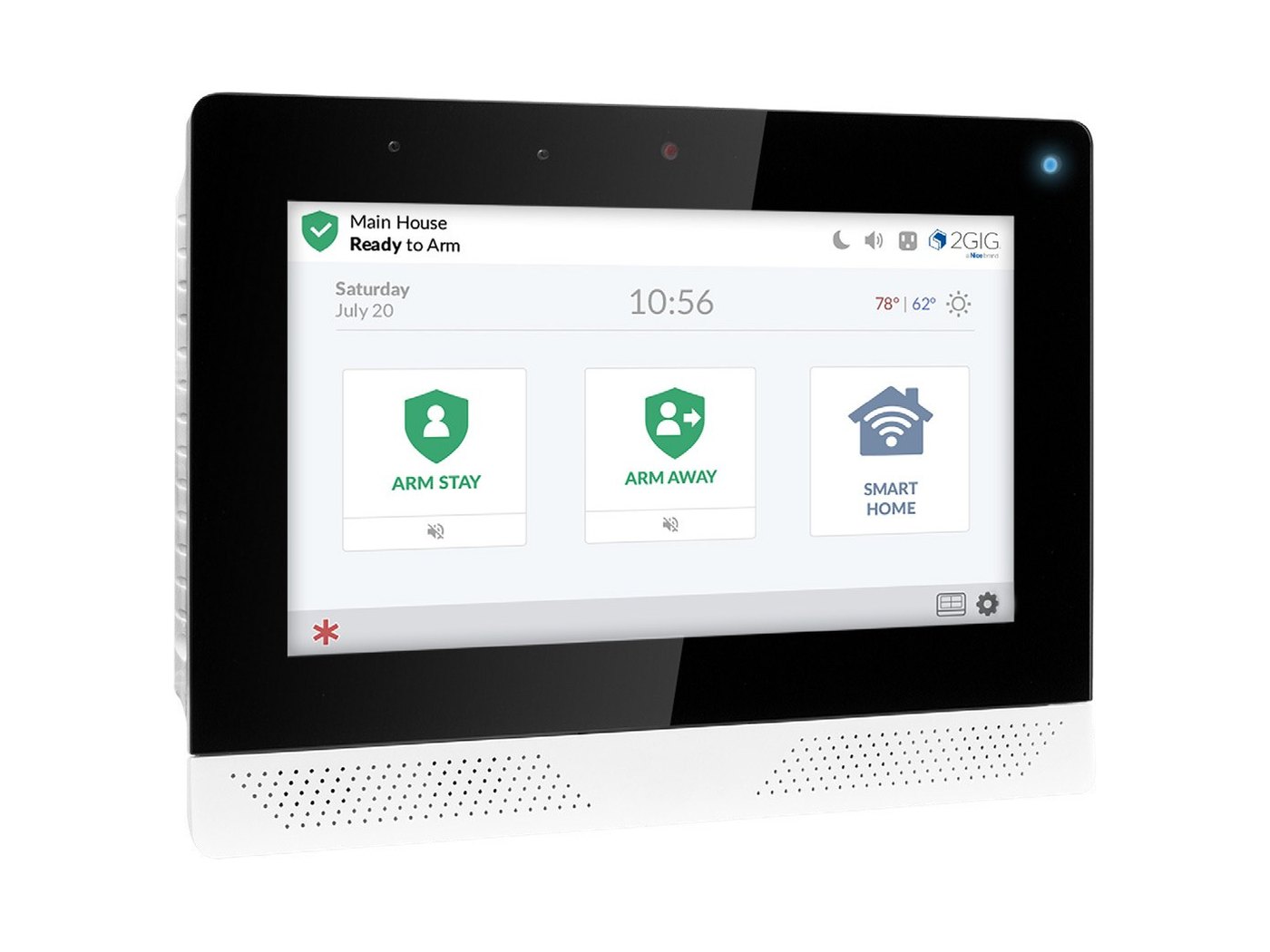 The 2GIG EDGE touchscreen panel